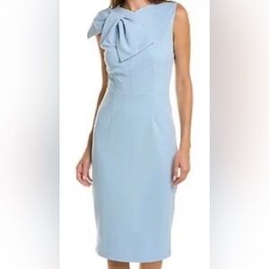 Alexia Admor Designer Midi Dress Bow blue Elegant Lined Xmas holiday Women’s XL